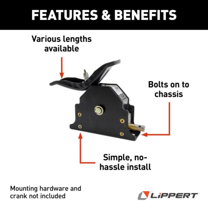 Spare Tire Winch with Offset Cable